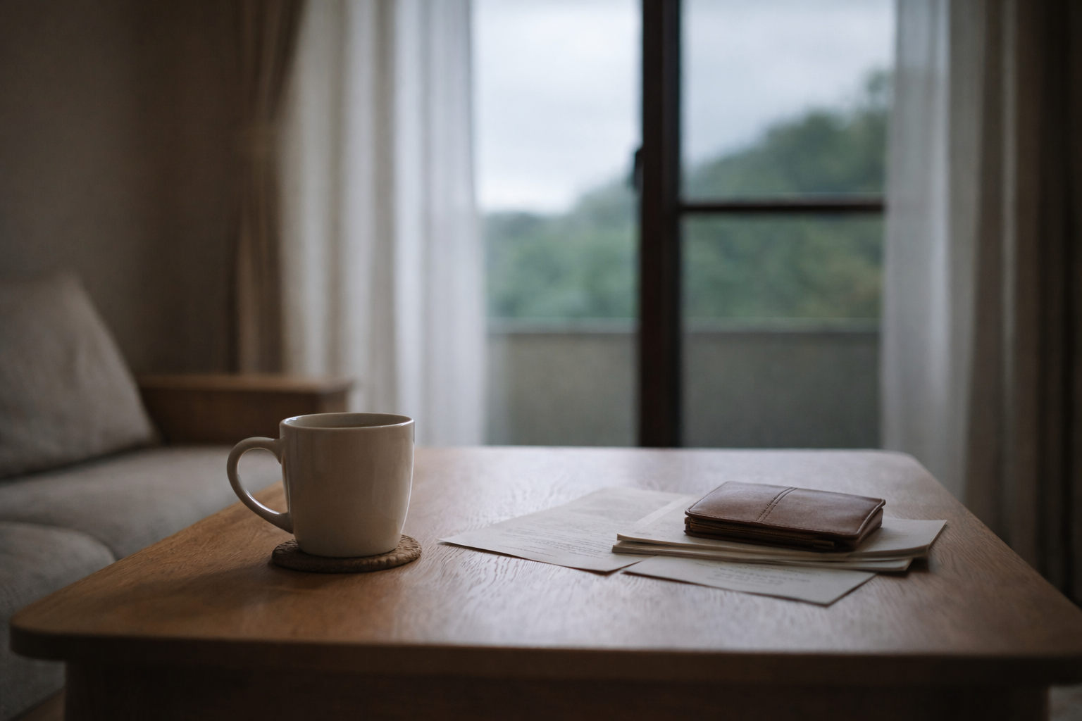 落ち着いた家でのひととき