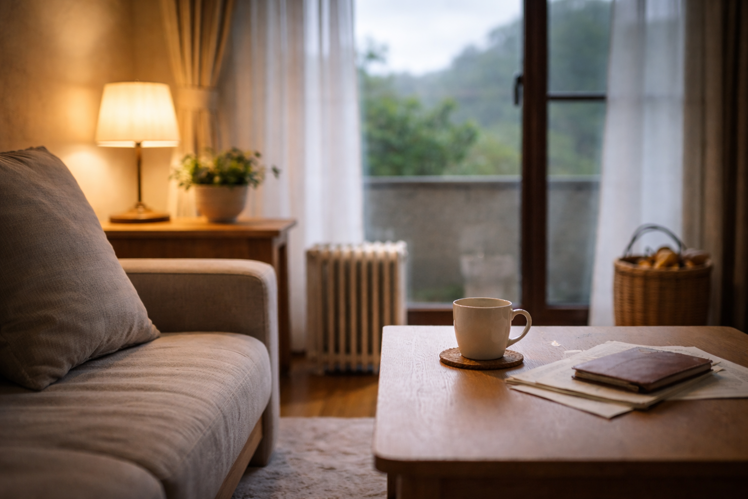 落ち着いたリビングルームの風景