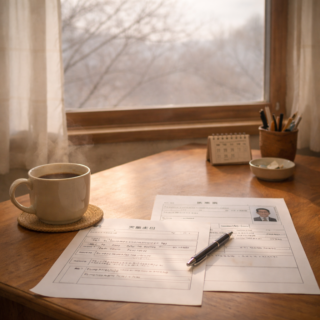 冬の曇り空と、思い出の中の笑い声