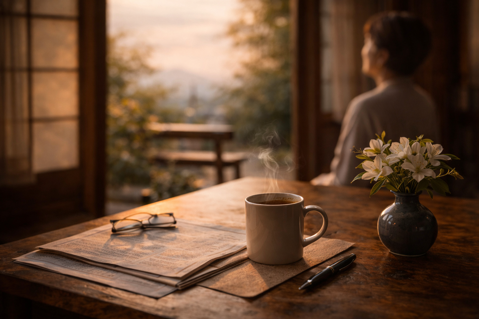 静かな朝のひととき